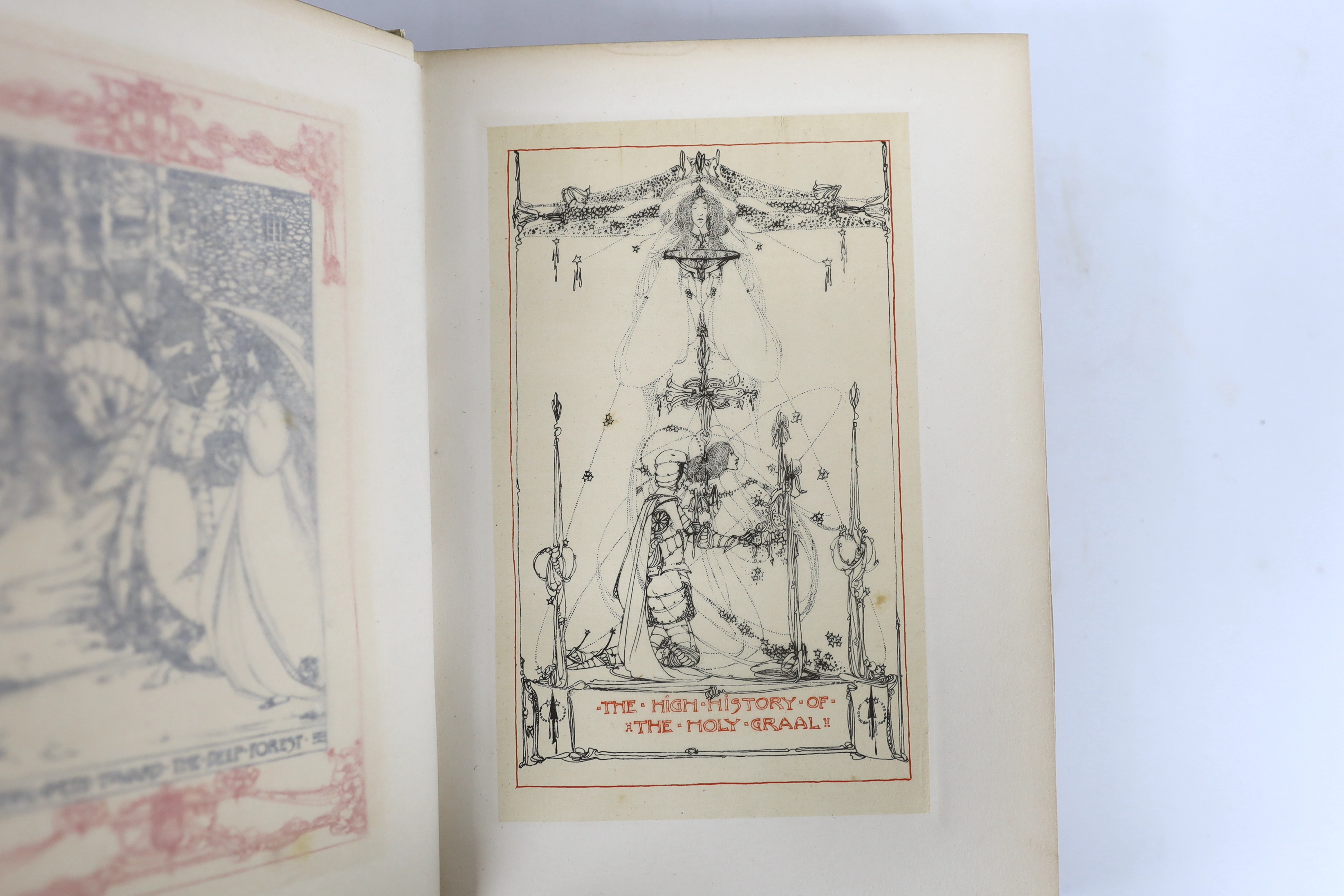 The High History of the Holy Graal. Translated from the Old French by Sebastian Evans. With decorative drawings by Jessie M. King. Large Paper Limited Edition (of 225 numbered copies). pictorial engraved and printed titl